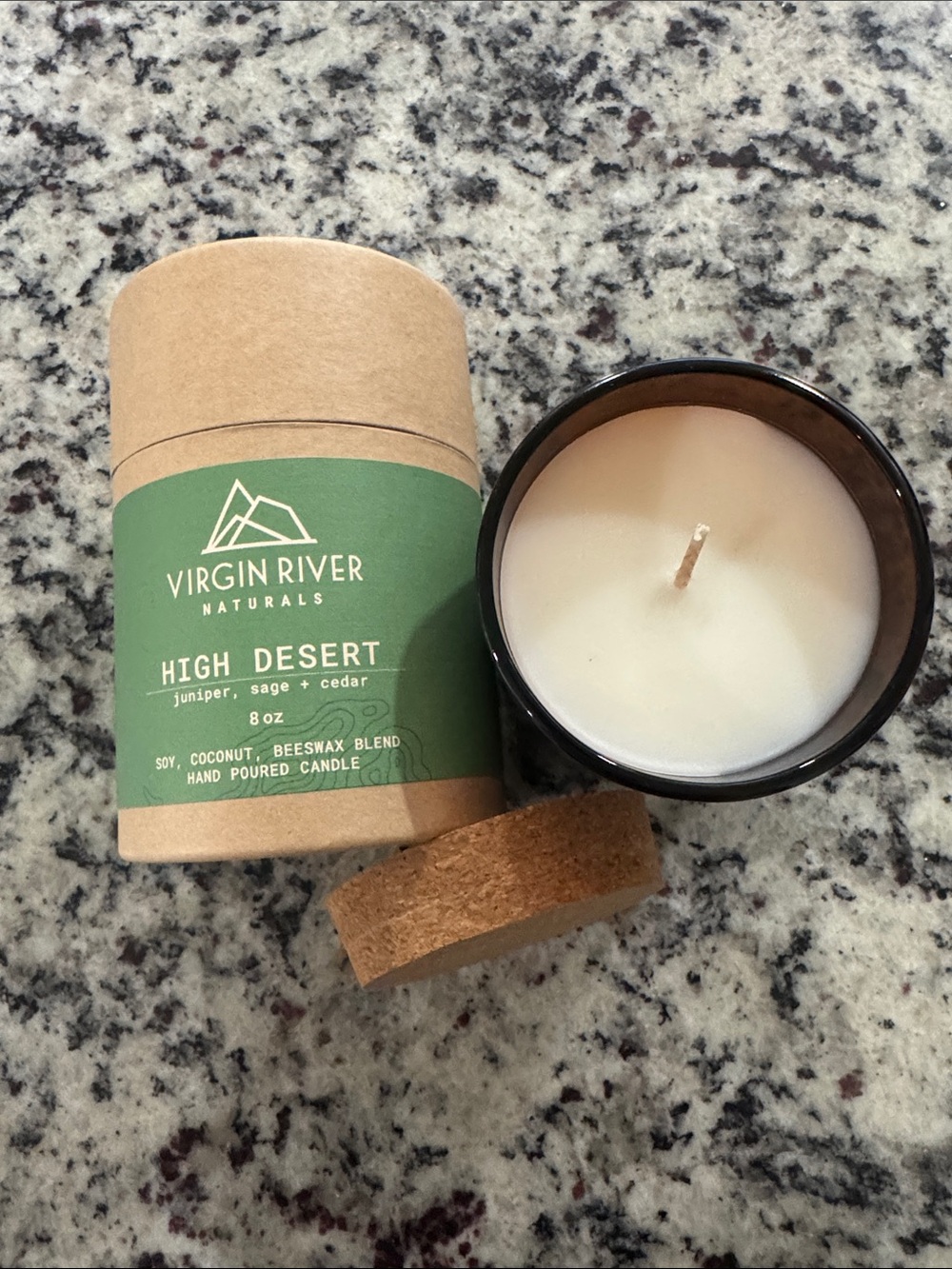 High Desert Candle - Cream in Amber Glass